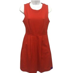 Madewell Red Abroad Fit & Flare Dress Misses size 2